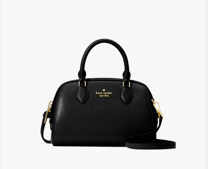 NWT Kate Spade Leather Madison Small Dolly Duffle Crossbody Bag In Black
