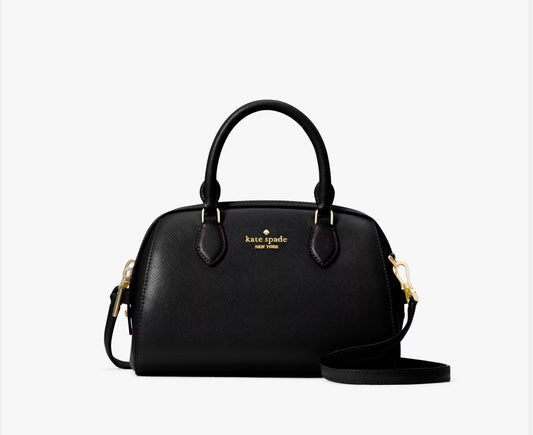 NWT Kate Spade Leather Madison Small Dolly Duffle Crossbody Bag In Black