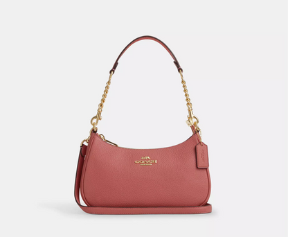 Coach Teri Shoulder Leather Bag