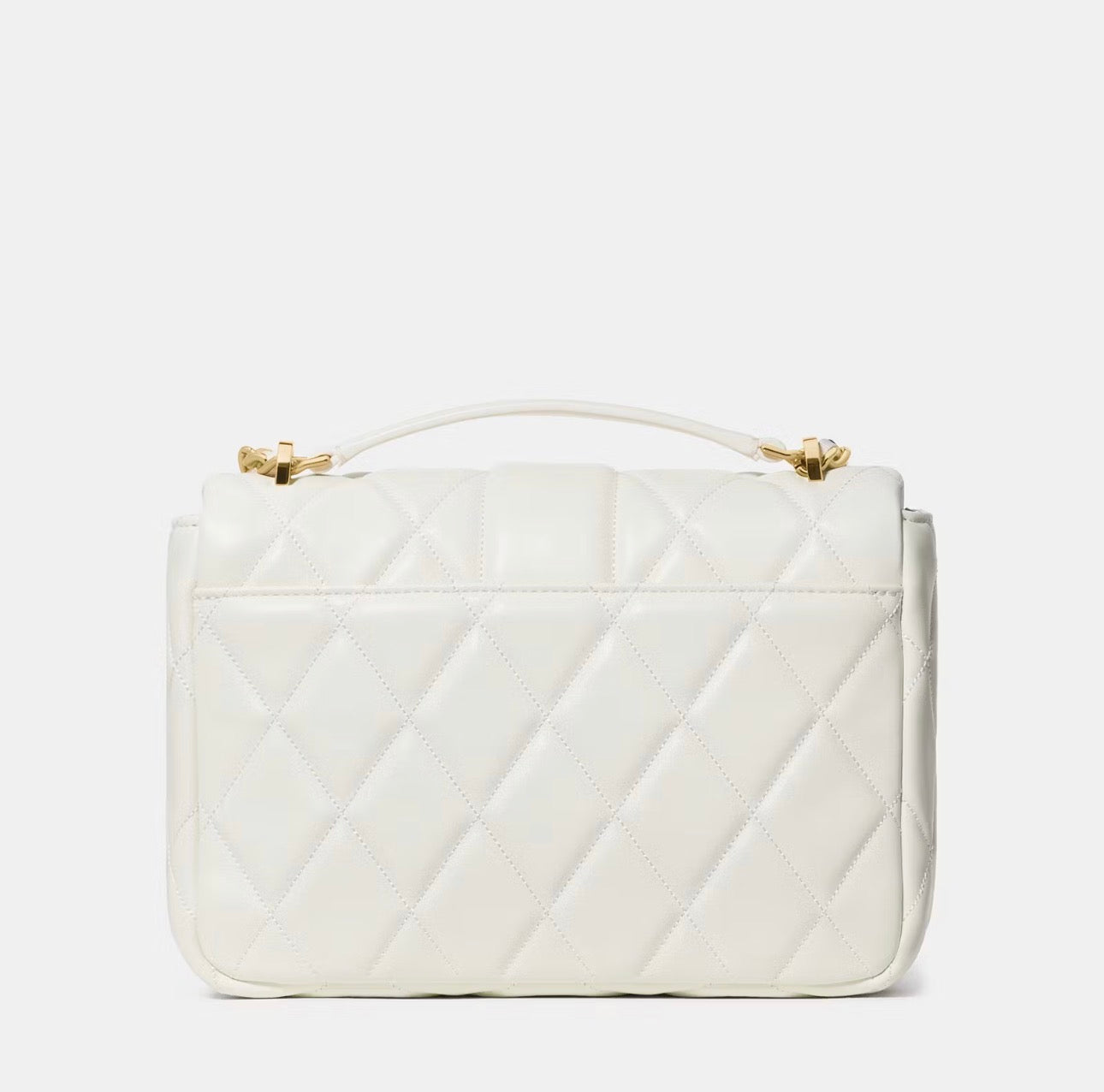 NWT Kate Spade Carey Quilted Leather Small Flap Crossbody Bag In Meringue