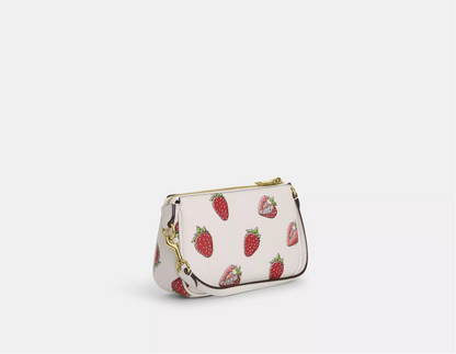 NWT Coach Nolita 19 Shoulder bag/Wristlet with Strawberry Print
