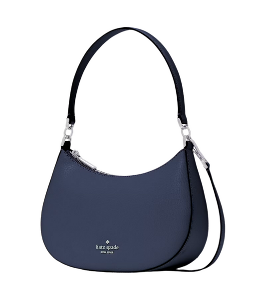 NWT Kate Spade Paige Convertible Medium Leather Crossbody In Navy