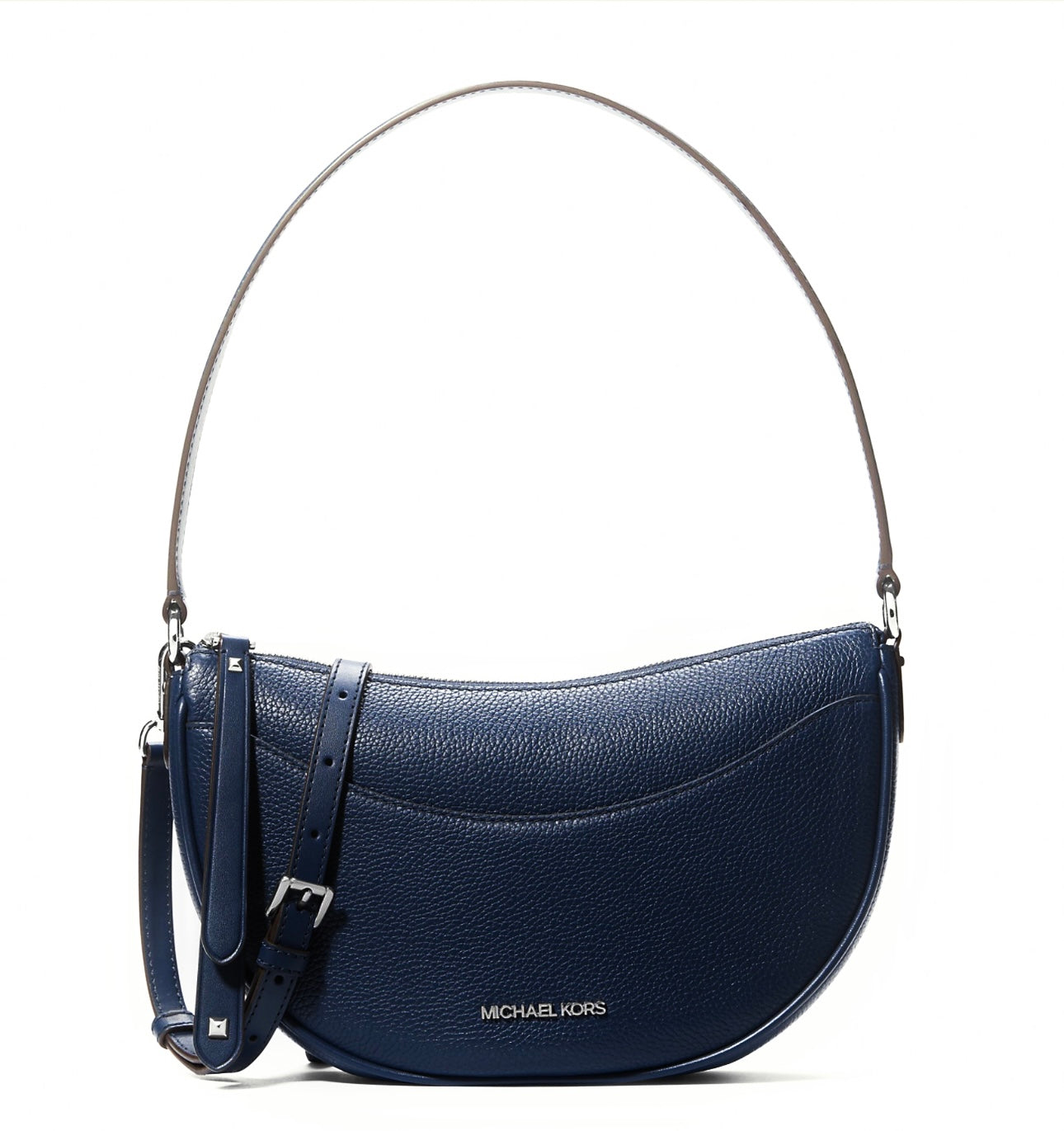 NWT Michael Kors Dover Medium Leather Crossbody Bag In Navy – Ourbello
