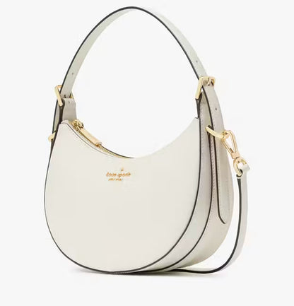 NWT Kate Spade Leather Madison Crescent Shoulder Bag In Meringue