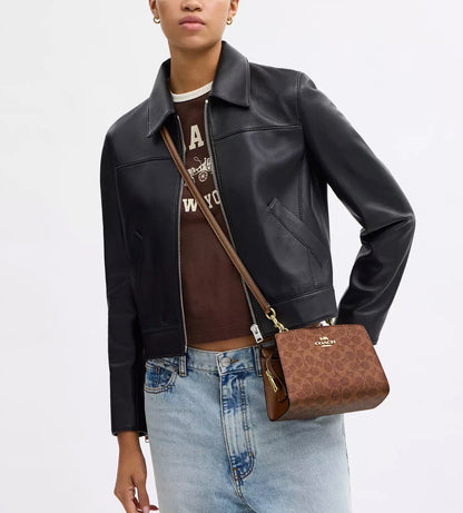 NWT Coach Gia Crossbody Bag In Signature Canvas