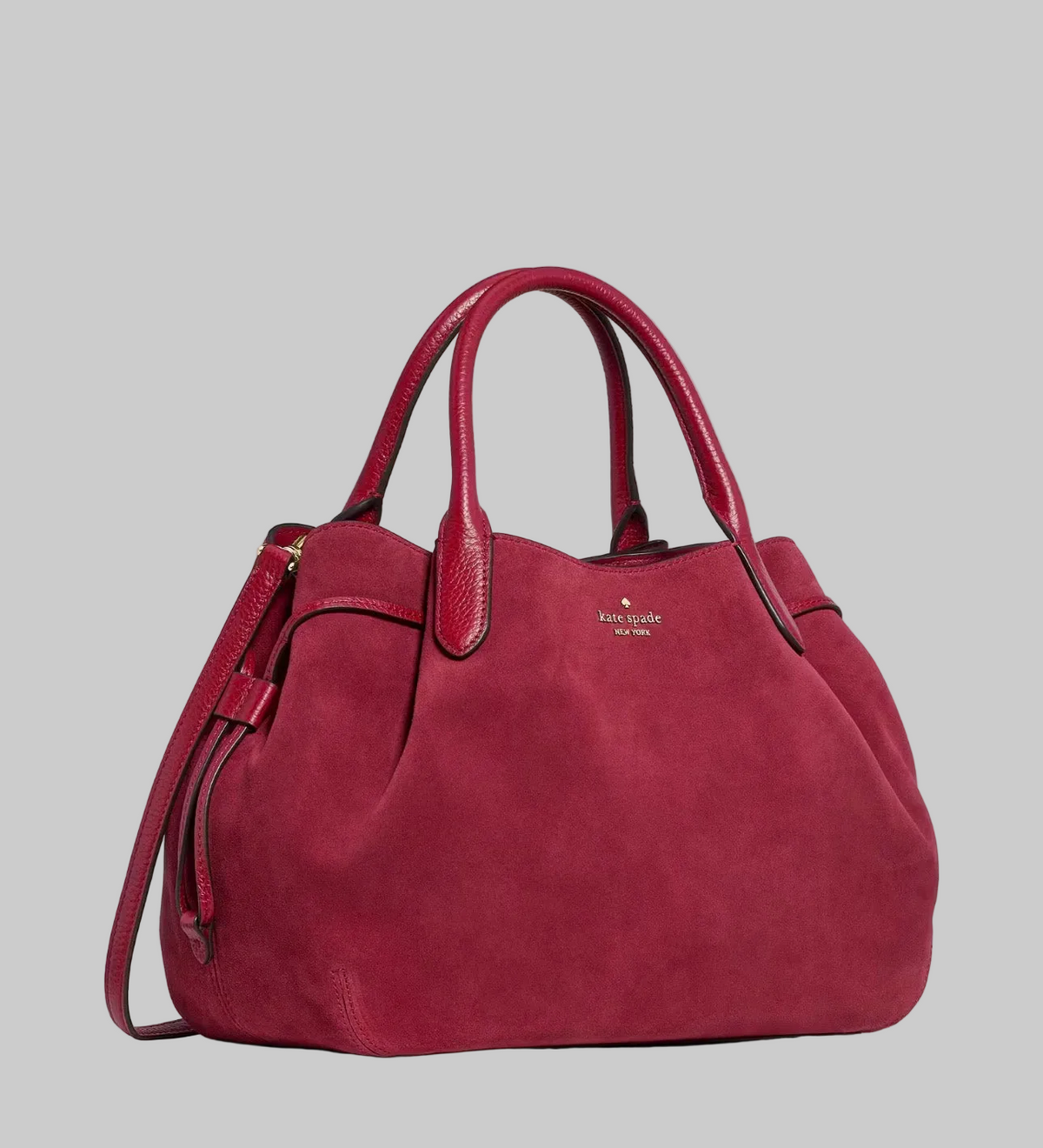NWT Kate Spade Large Dumpling Satchel In Red