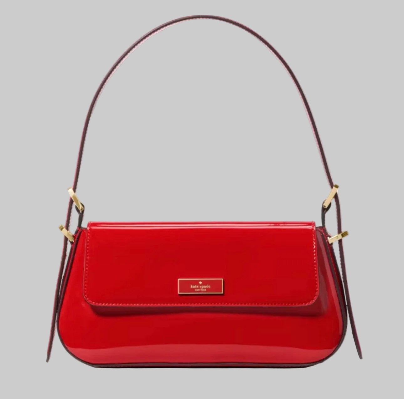 NWT Kate Spade Bridget Shiny Leather Small Flap Shoulder Bag