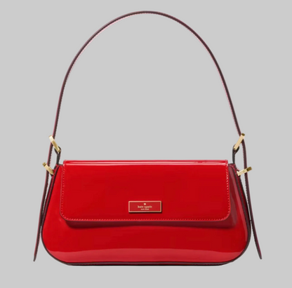 NWT Kate Spade Bridget Shiny Leather Small Flap Shoulder Bag