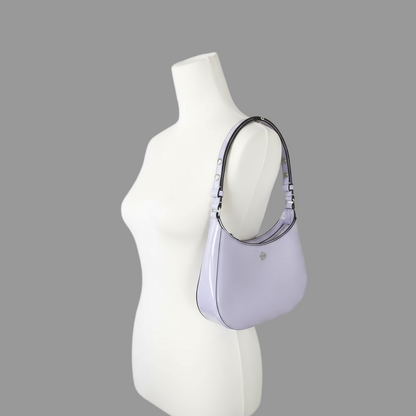 NWT Tory Burch Emerson Patent Leather Shoulder Bag in Light Violet