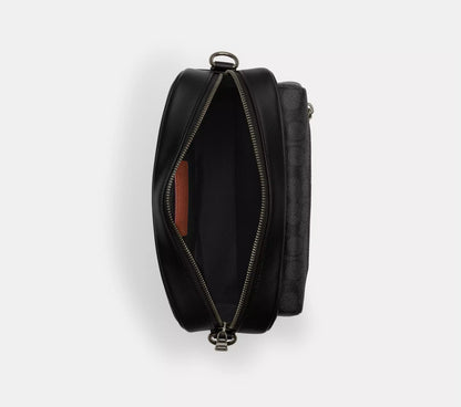 NWT Coach Unisex Elias Crossbody Bag In Signature Canvas & Leather