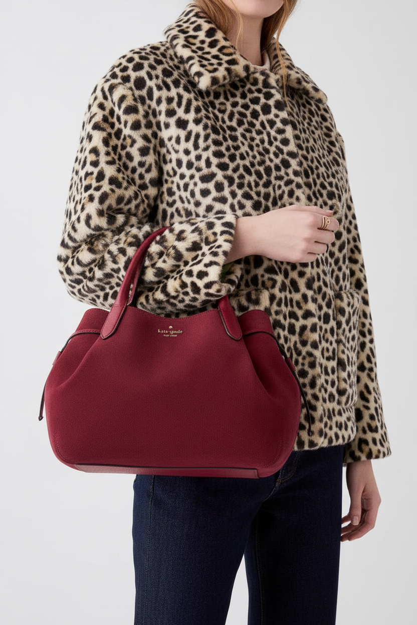 NWT Kate Spade Large Dumpling Satchel In Red