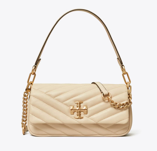 NWT Tory Burch Kira Chevron Small Flap Leather Shoulder Bag with Dust Bag