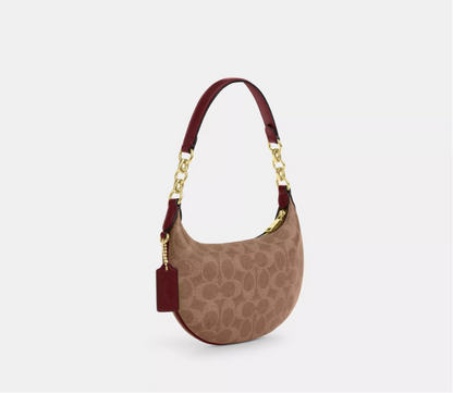 Coach Mini Payton Bag In Signature Canvas With Horse And Carriage Print