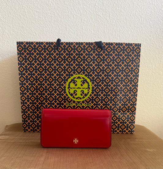 Tory Burch Emerson Patent Leather Mini Crossbody Handbag