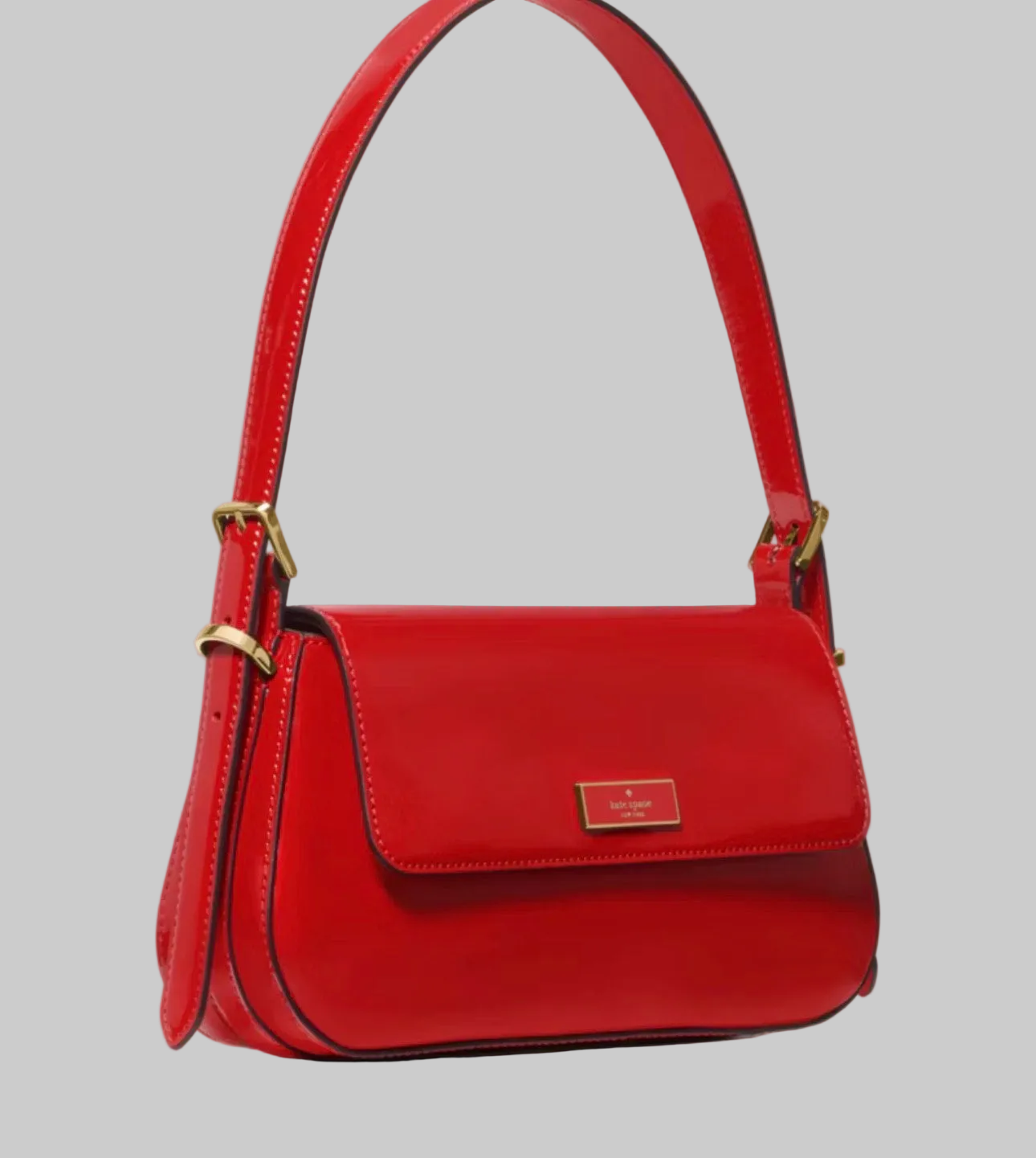 NWT Kate Spade Bridget Shiny Leather Small Flap Shoulder Bag