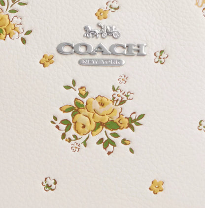 NWT Coach Mini Jamie Camera Bag With Floral Print In Chalk/Multi