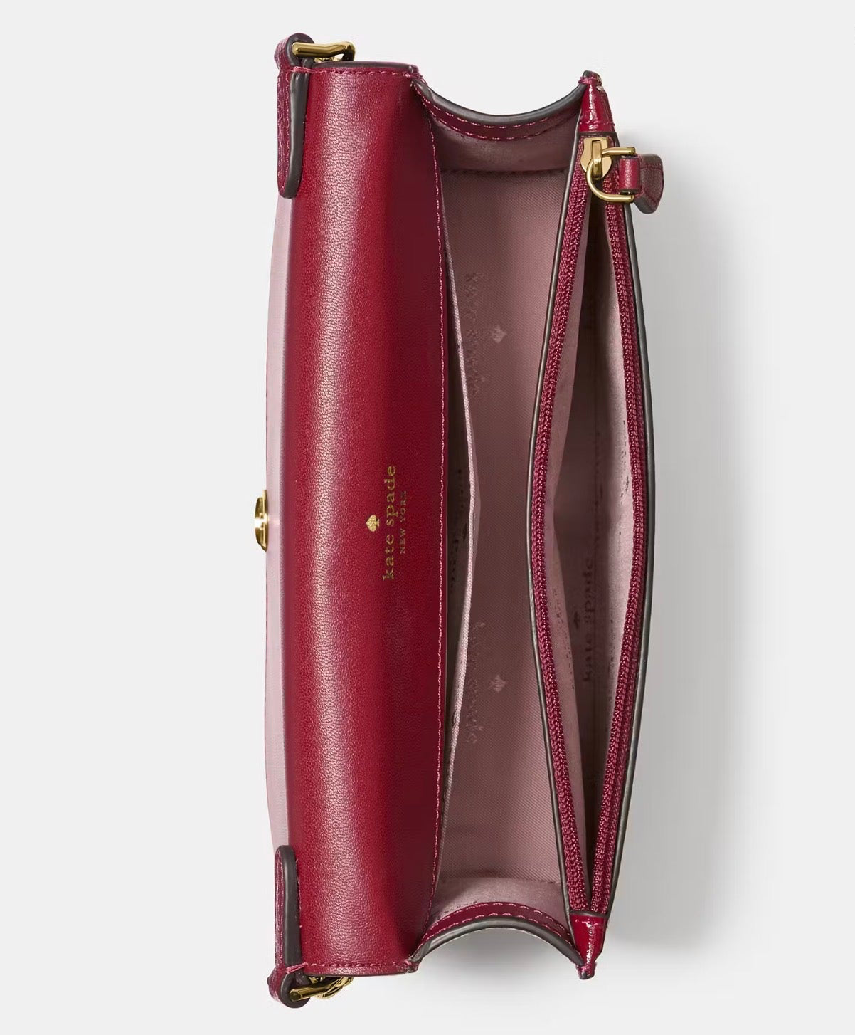 NWT Kate Spade Madison Willow Mini Flap Crossbody Leather Bag In Red