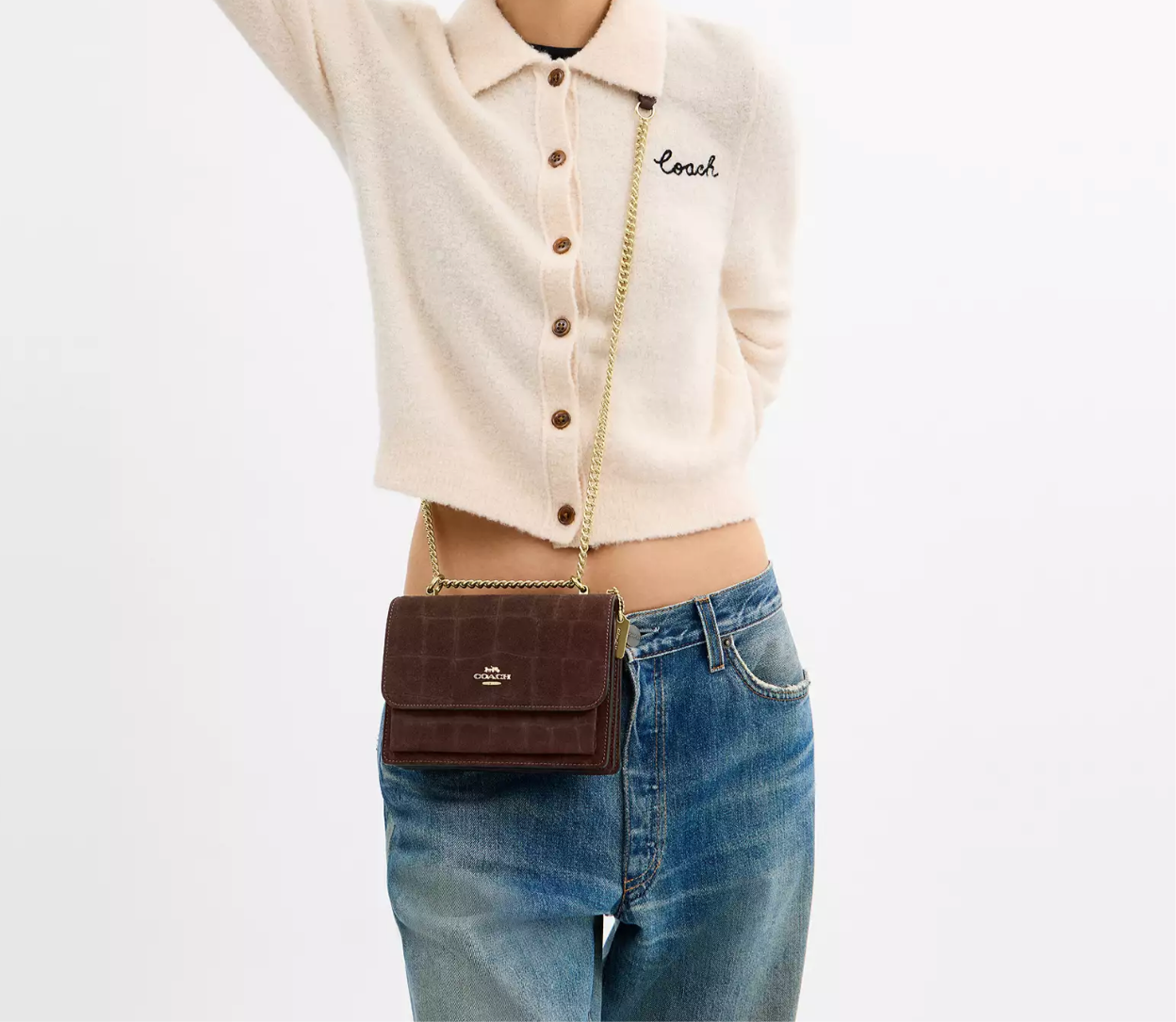 NWT Coach Mini Klare Crossbody Bag  In Gold/Maple