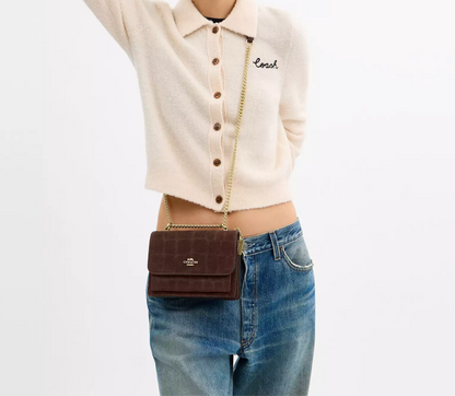 NWT Coach Mini Klare Crossbody Bag  In Gold/Maple