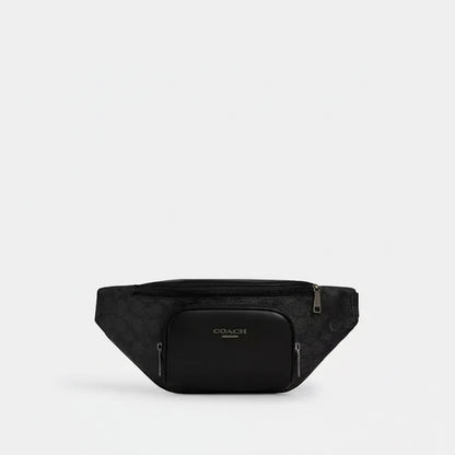 NWT Coach Men’s Racer Small Belt Bag Sling Bag In Signature Canvas