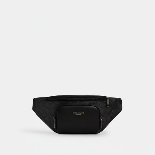 NWT Coach Men’s Racer Small Belt Bag Sling Bag In Signature Canvas