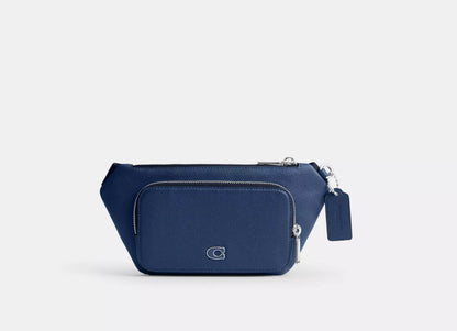 NWT Coach Leather Belt Bag Sling Bag Fanny Pack With Signature Canvas Interior Detail