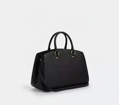 NWT Coach Savannah Carryall Leather Bag In Black