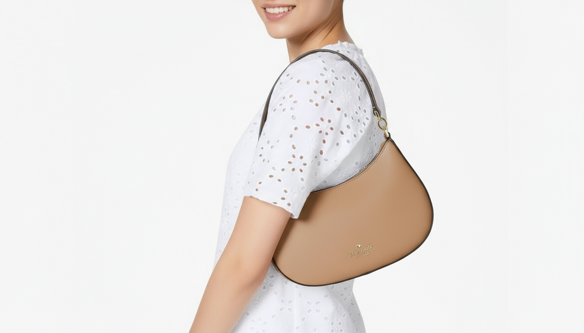 NWT Kate Spade Paige Convertible Medium Leather Crossbody In Light Fawn