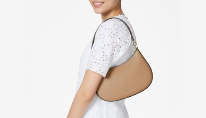 NWT Kate Spade Paige Convertible Medium Leather Crossbody In Light Fawn