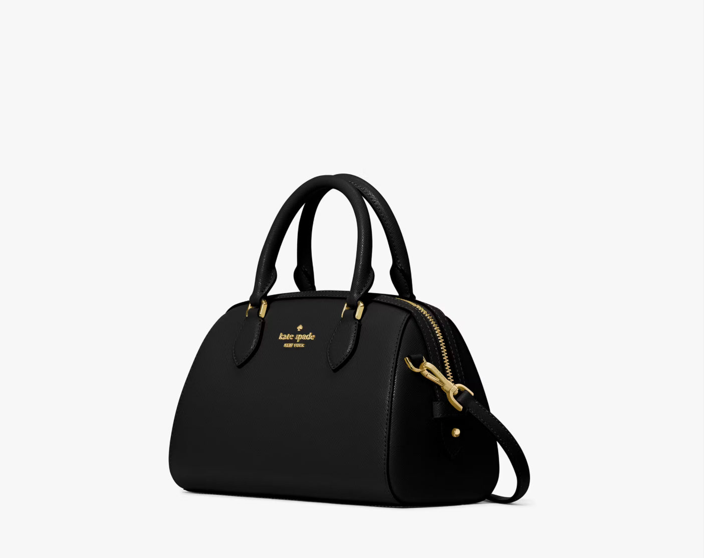 NWT Kate Spade Leather Madison Small Dolly Duffle Crossbody Bag In Black