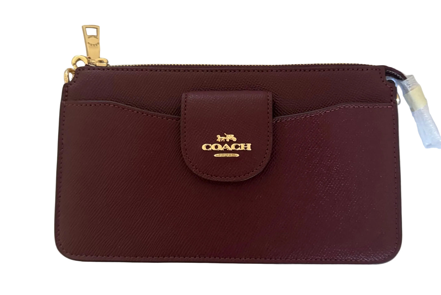 NWT Coach Poppy Crossbody Leather Bag In Dark Wine