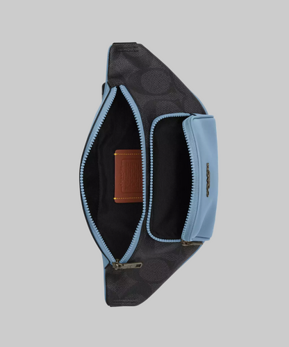 NWT Coach Racer Small Belt Bag In Maxi Signature Canvas