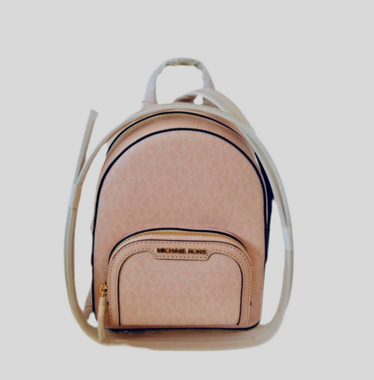 NWT Michael Kors Jaycee XS Convertible Zip Pocket Backpack In Blush