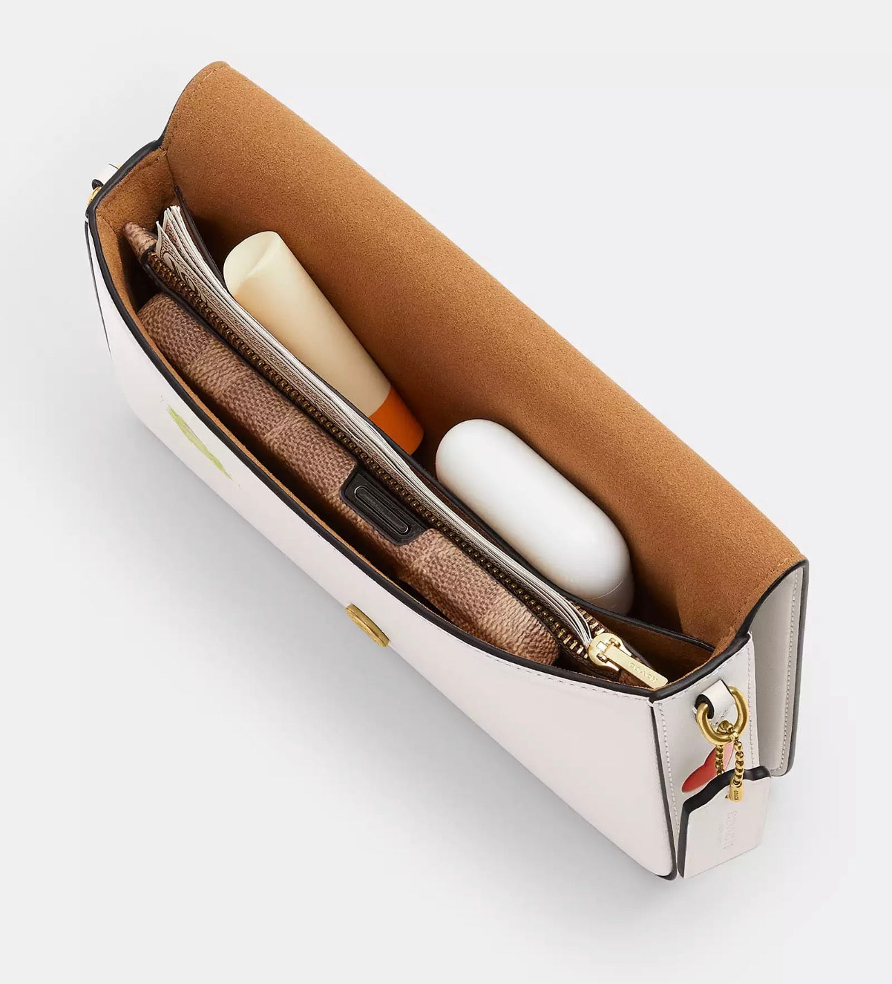 NWT Coach Mila Leather Crossbody With Sticker Print with Dust Bag