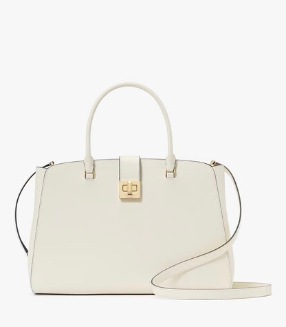 NWT Kate Spade Phoebe Commuter Leather Tote In Meringue