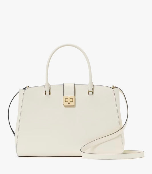 NWT Kate Spade Phoebe Commuter Leather Tote In Meringue
