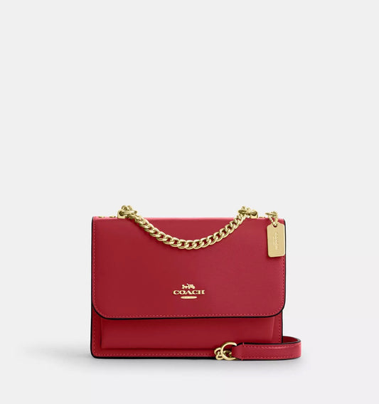 Coach Mini Klare Leather Crossbody Bag In Red