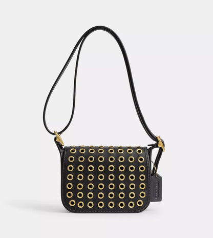 NWT Coach Patricia Legacy Bag 19 With Grommets In Brass/Black