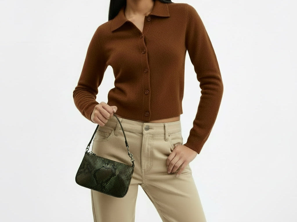 NWT Coach Nolita 19 Leather Shoulder Bag/Wristlet With Snail Print