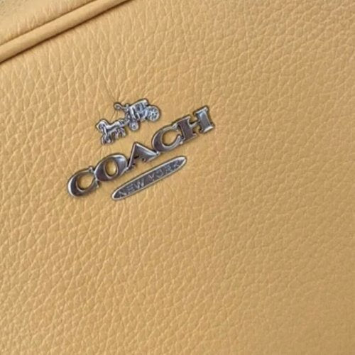 Coach Mini Jamie Camera Crossbody Leather Bag In Honeycomb