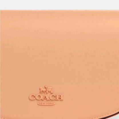 Coach Leather Andrea Shoulder Bag In Novelty Leather/Faded Blush