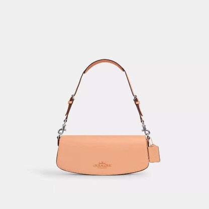 Coach Leather Andrea Shoulder Bag In Novelty Leather/Faded Blush