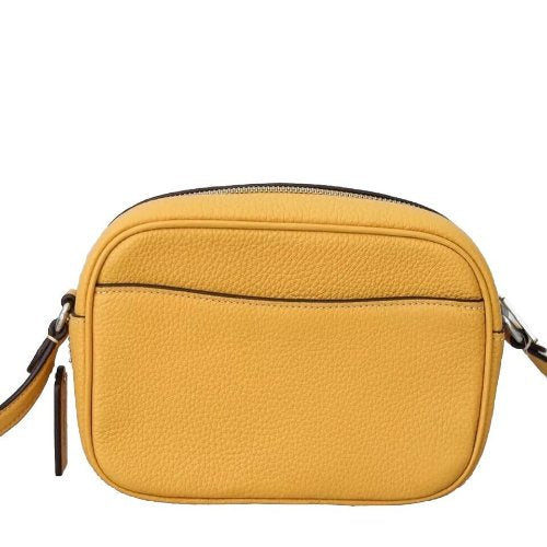 Coach Mini Jamie Camera Crossbody Leather Bag In Honeycomb