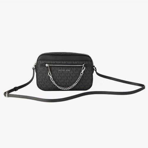 Michael Kors Unisex Jet Set Large Logo Crossbody Bag with Zip Chain