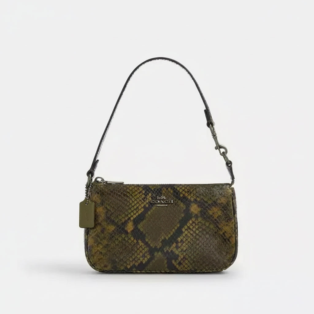 NWT Coach Nolita 19 Leather Shoulder Bag/Wristlet With Snail Print