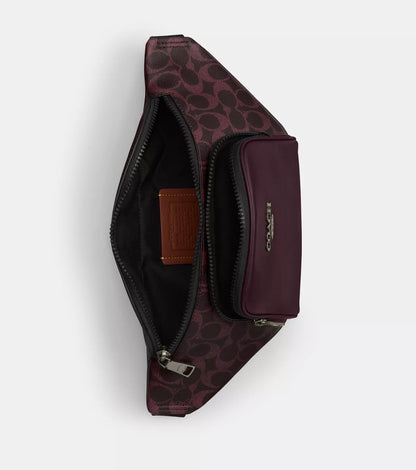 NWT Coach Racer Small Belt Bag Sling Bag In  Signature Canvas