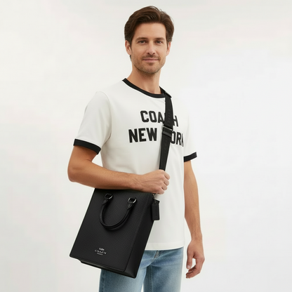 NWT Coach Leather Dylan Tote Bag In Black