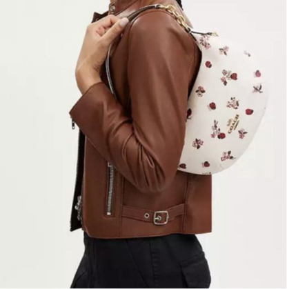 NWT Coach Medium Payton Hobo Bag With Ladybug Floral Print