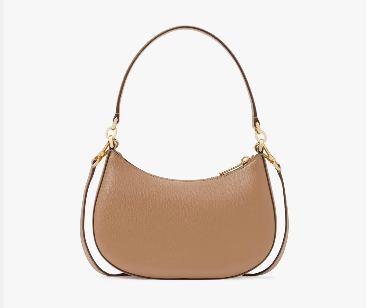NWT Kate Spade Paige Convertible Medium Leather Crossbody In Light Fawn