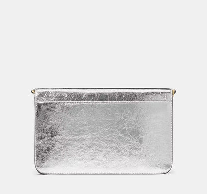 NWT Kate Spade Madison Willow Medium Convertible Crossbody Bag In Silver